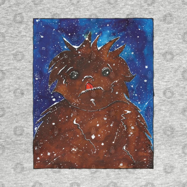 Baby Yeti In Snow by Maries Papier Bleu